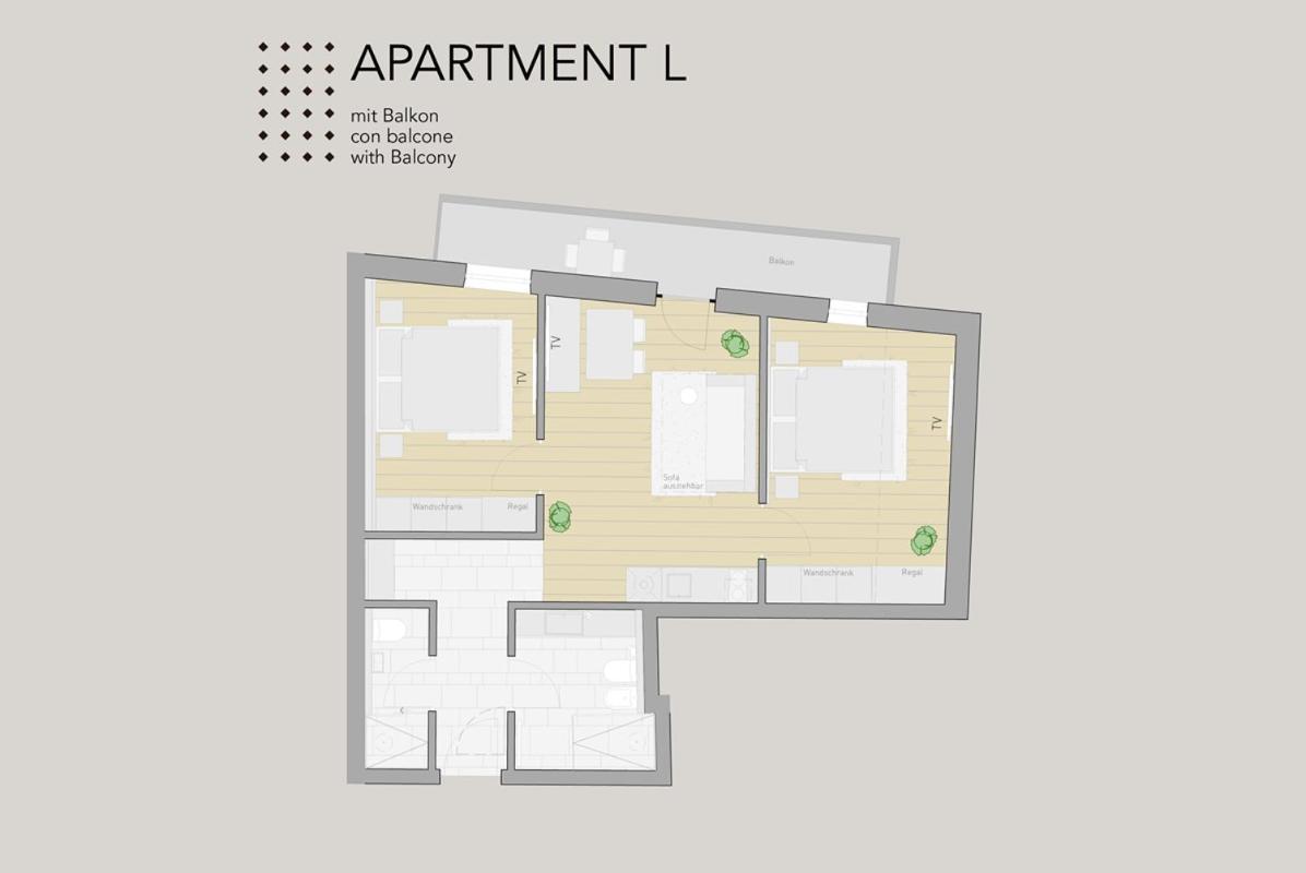 ריסקונה Hofergut Suites & Apartments חדר תמונה